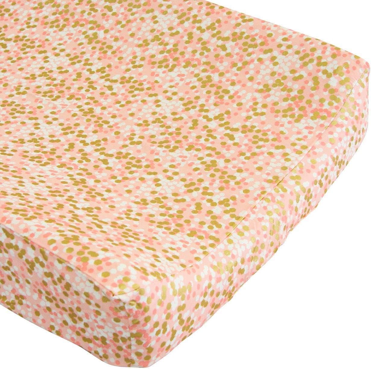 peach changing pad cover