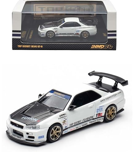Top Secret 1/64 日産 GTR R34 R35 セット Amazon.com: INNO64 GT-R R35 Top Secret 2021 Tokyo Auto Salon 1/64