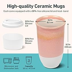 NOVA CERAMICS Travel Mug On the Go Coffee Mug