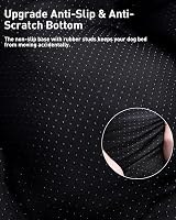 KSIIA Extra Large Dog Bed Calming 105x70x9 cm Non-Skid Dark Grey view 5