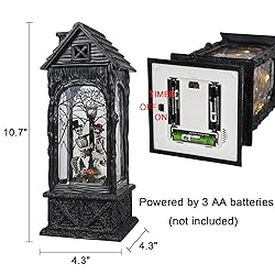 Eldnacele Halloween Ghost Projection Snow Globe