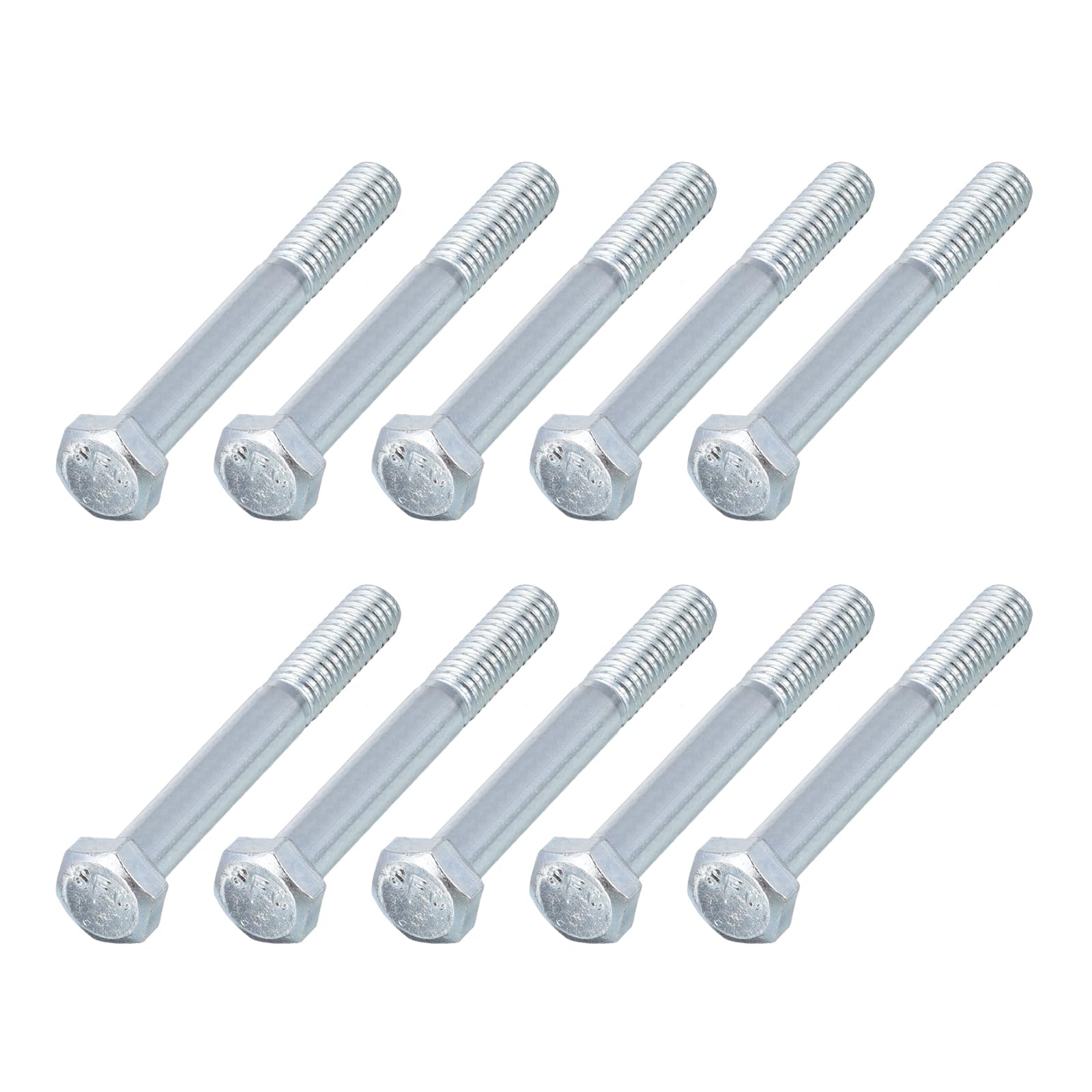 METALLIXITY Hex Bolts (5/16-24x2-1/2") 11Pcs, Carbon Steel Zinc Plated Partial Threaded, UNF Fine Thread Hex Head Screw Bolt - for Furniture Repair, Silver โ image 1