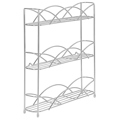 Spectrum Diversified Countertop 3-Tier Spice Rack, Chrome