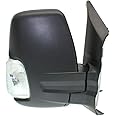 Replacement Passenger Right Side Mirror Manual Folding Power and Heated Glass With Indicator Fit Ford Transit 150 250 350 from 2015 to Onward