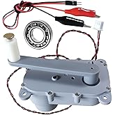 Nightbreeze Hand Crank Generator for Physics &amp; Science Labs &ndash; Energy Conversion Teaching Apparatus with LED Bulbs &ndash; Classroom Demonstration, School Science Education, Output DC 1-12V