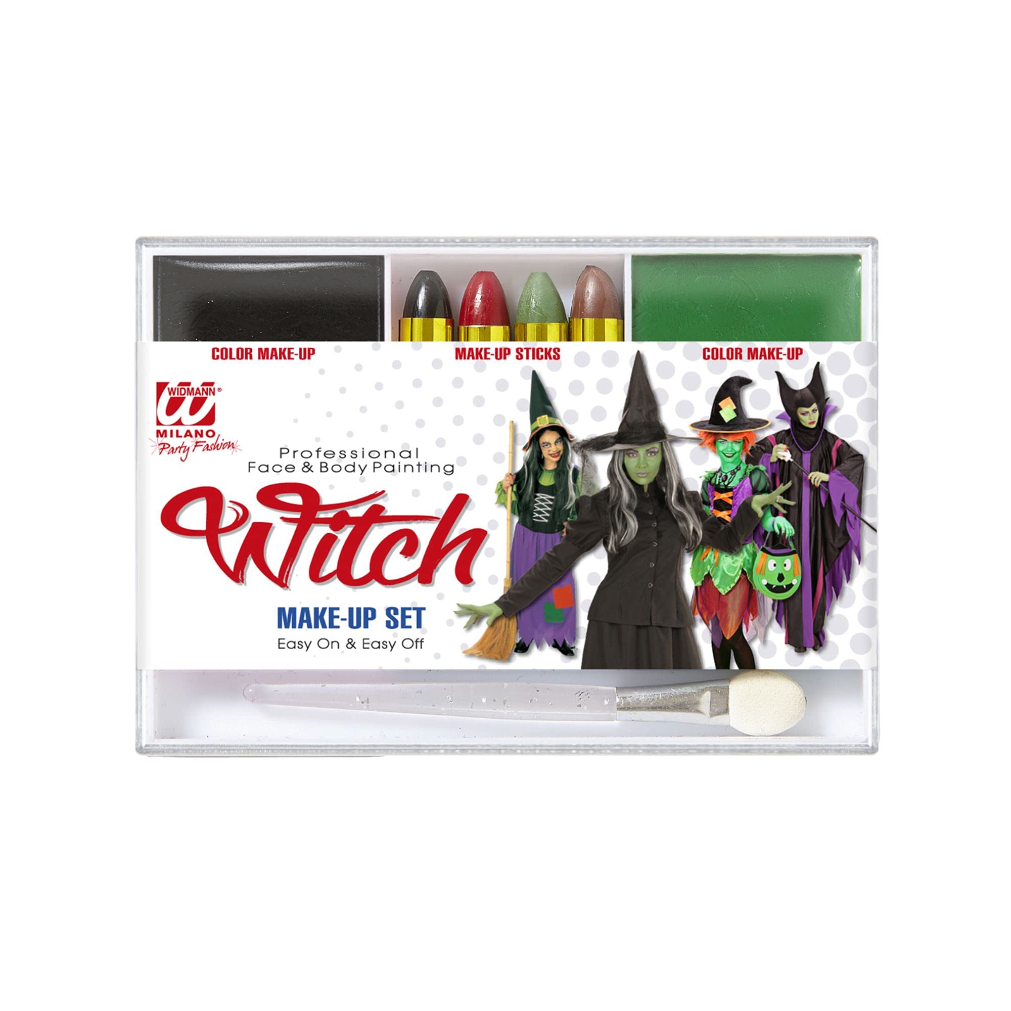 Widmann VD-WDM02410 Children's Witch Make-Up Set One Size