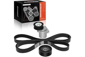 A-Premium Engine Serpentine Belt Drive Kit with Tensioner & Idler Pulley Compatible with Ford Focus 2007-2011, Transit Connec