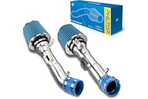 PHILTOP 2.75" Cold Air Intake Kit System Compatible with INFINITI G37 2008-2013 V6 3.7L, Compatible with Nissan 370Z 2009-2020 V6 3.7L, High Performance, Blue