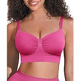 FeelinGirl Padded Bras for Large Breasted Women Wireless Push Up Bra Seamless Comfort Full Coverage Bralettes