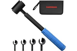 dakewang 4 in 1 Door Hinge Adjustment Tool, Hinge Gap Adjusting Wrench Set, Wrench Bender, Adjuster, Doctor Tool.(Black)