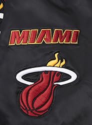 Pro Standard Mens NBA Miami Heat Old English Satin