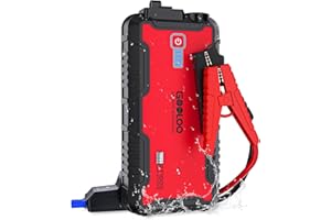 GOOLOO Jump Starter Battery Pack - 1500A Peak Car Jump Box, Water-Resistant Battery Booster for Up to 8.0L Gas or 6.0L Diesel Engine,12V SuperSafe Portable Jumper Starter GT1500