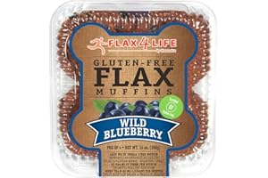 FLAX4LIFE Muffins, Wild Blueberry, 14 Ounce (Pack of 6)