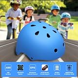 XJD Kids Helmet Toddler Bike Skateboard Scooter Roller Skating Blue Small Age view 8