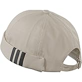 CLAPE Beanie Docker Cap Mens Brimless Hats Sailor Fisherman No Visor Cap Rolled Cuff Harbour Hat Casual Skull Caps