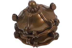 Wakauto 4pcs Plastic Wind Chime Parts with Predrilled Holes for DIY Crafts and Home Decoration, Pagoda