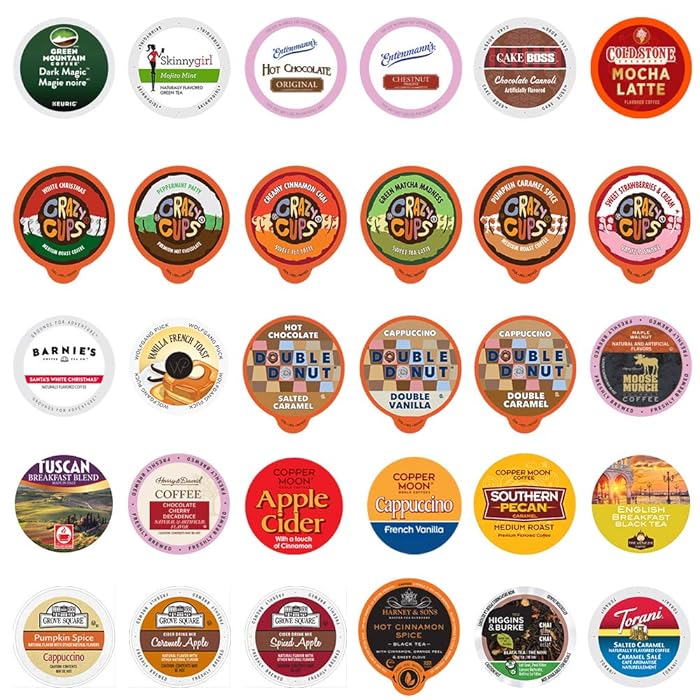 Custom Variety Pack Single Serve for Keurig K Cup Sampler, 30 Count