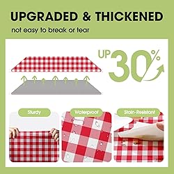 Pureegg Plastic Table Cloth Disposable 10 Pack, 54