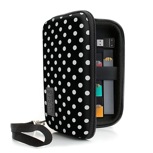 USA Gear Vape Case for Pen, Rechargeable Battery, Juice, Charger, Vape  Mods, and more - Pen Holder with Wrist Strap, Protective Exterior, Interior  Elastic Strap, Case Only - Polka Dot in Dubai -