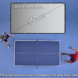 NIERBO 150 inch Metal Projector Screen Ambient