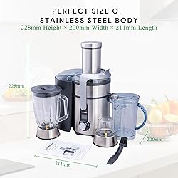 GOTMORE Juicer Machine, Blender & Grinder Combo 3