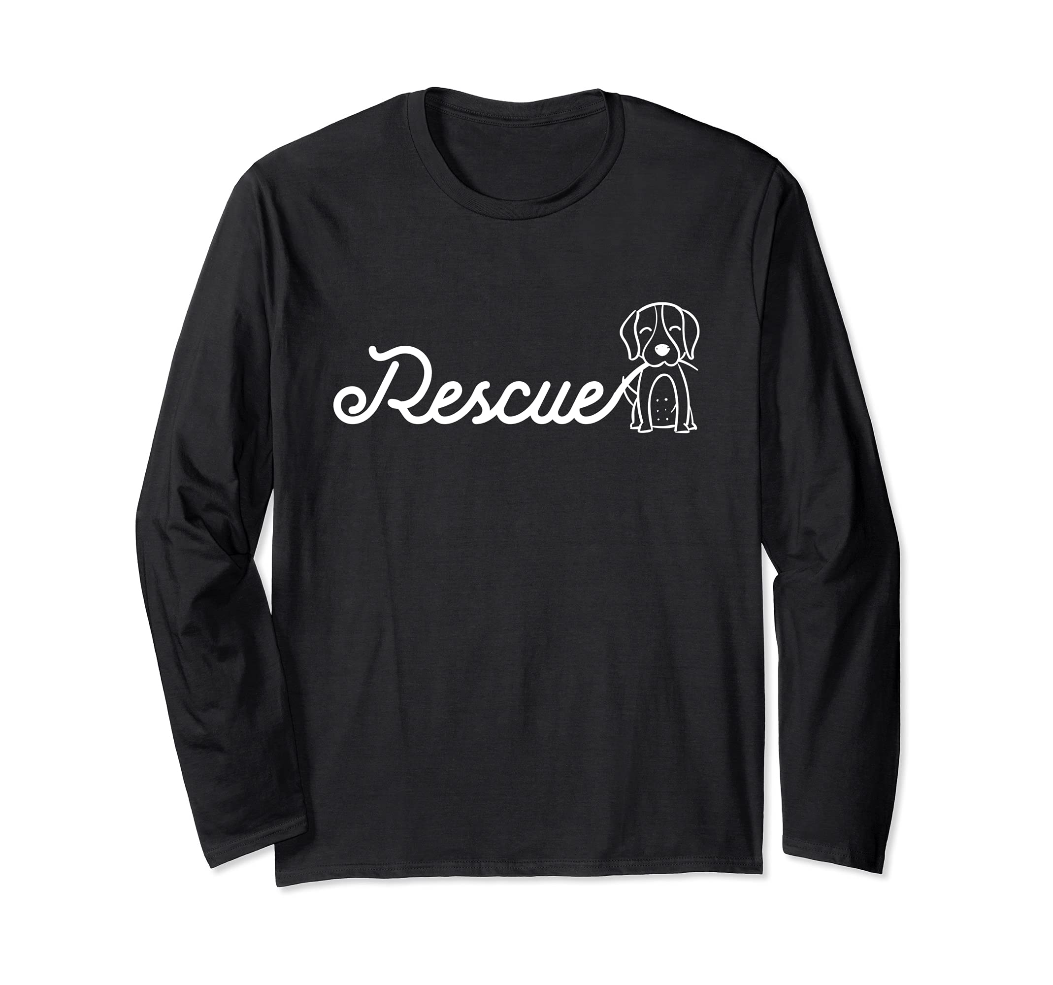 Rescue Dog Adopt A Dog Or Puppy Long Sleeve T-Shirt