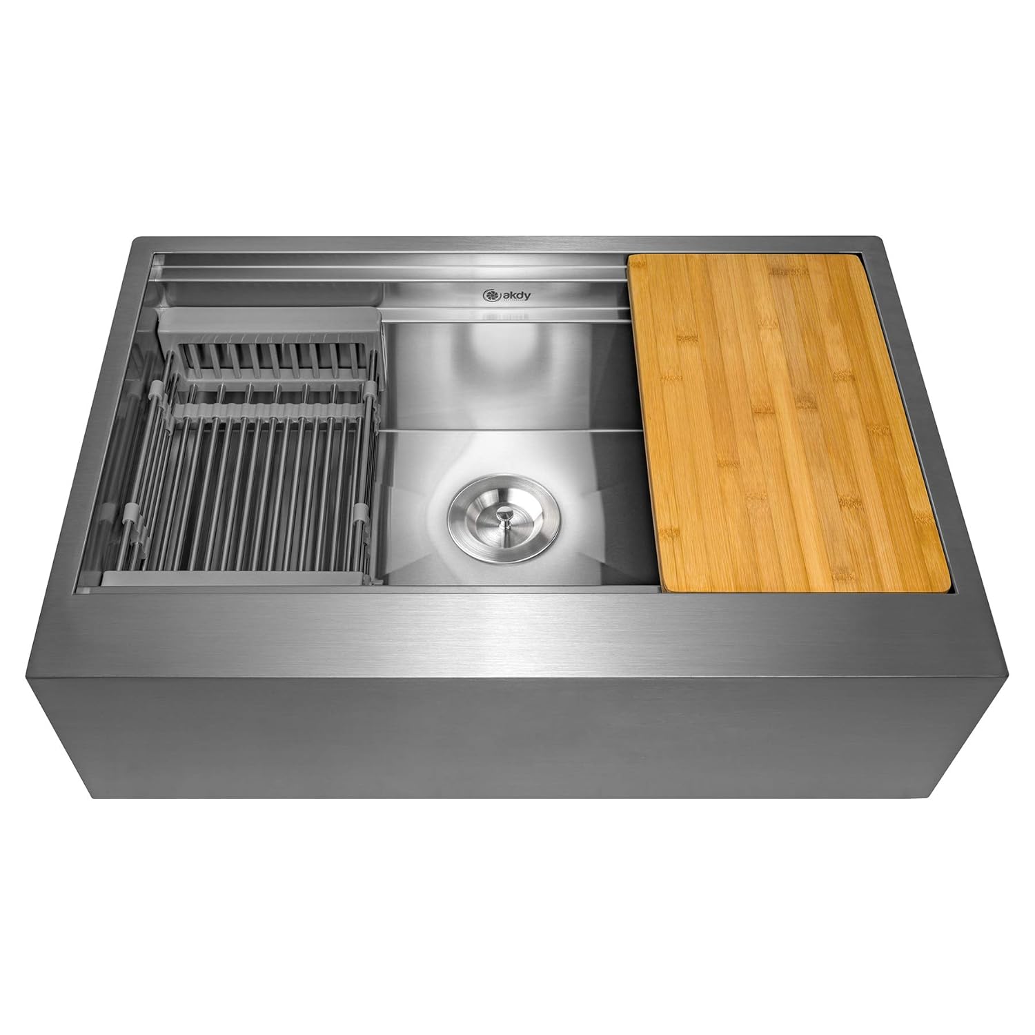 Best Ariel 33′ Stainless Steel Double Bowl Kitchen Sink