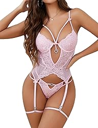 Aranmei Women Lingerie Set with Garter Belt Sexy