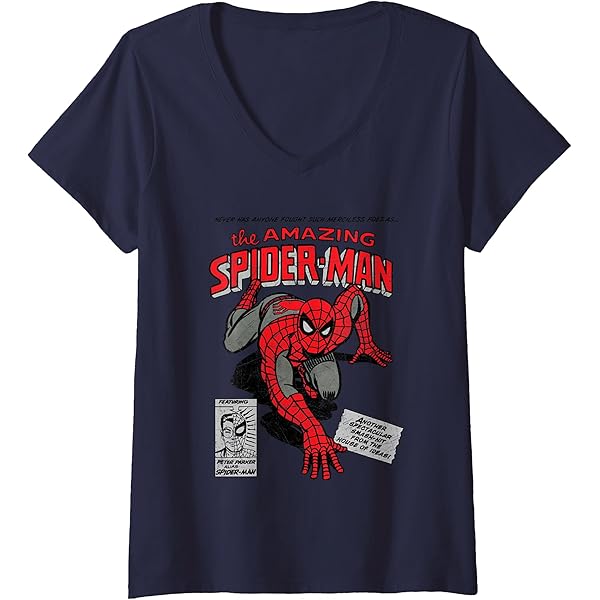 Amazon.com: Marvel Spider-Man Retro Comic T-Shirt : Clothing