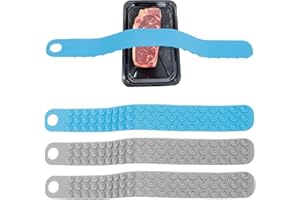 4Pcs Silicone Thaw Belt, Fast Meat Defrosting Strip with Strong Suction, Sink Thawing Strap, Easy to Hang, Attach to Sink for