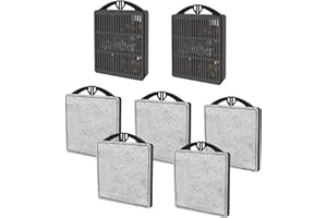 GOZILLA Aquarium Filter Cartridges, Fish Tank Filters Accessories Set Turtle Tank Filter Replacement Includes 5 Filter Cartridges and 2 Filter Boxes.Only Suit 107 Low Water Level Filter.