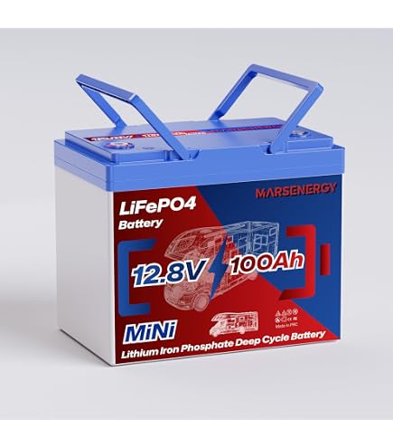 Amazon.com: Marsenergy 12V 100Ah Lifepo4 Battery, Bci Group 24