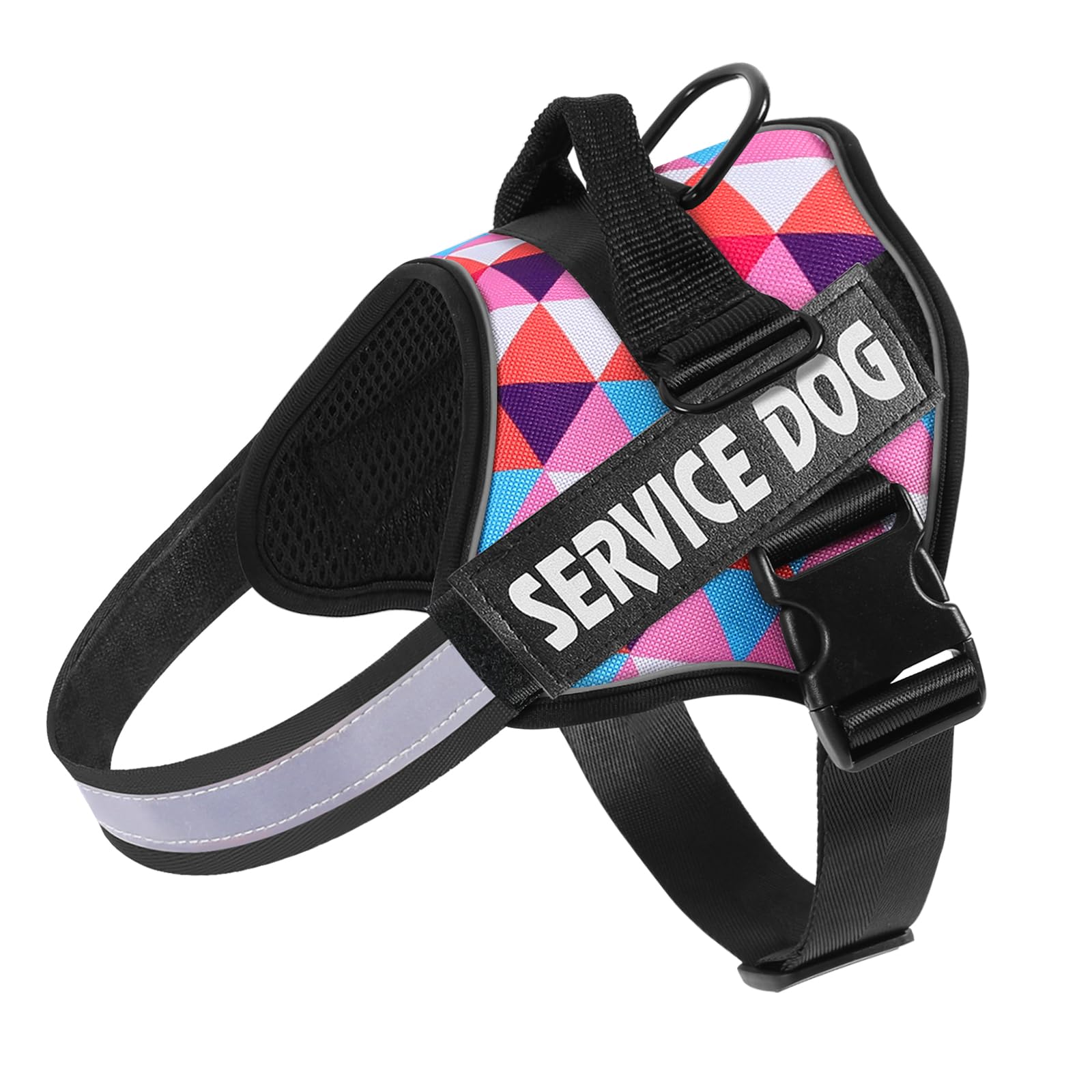 Belababy Service Dog Harness Small Medium Large, Adjustable Emotional Support Dog in Training Harness with Sturdy Handle, Reflective Therapy Puppy Vest, XS, Triangle — image 1
