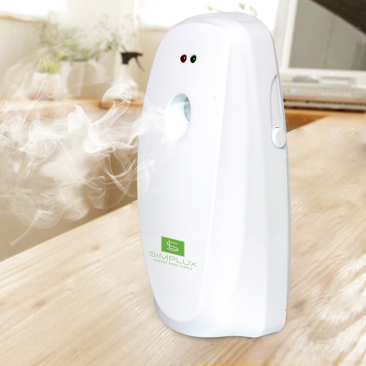 GiveU Aerosol Dispenser with 5/10/30 Mins Timer for Lavatory Hallway Living Room, Green, （ （air