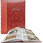 Hunting Photo Album 4x6 Pictures: 300 Slip-in Pockets Large Capacity PU Leather Cover Photo Album with Writing Space - Travel Family Wedding Kids Graduation Picture Album Scrapbook, Red