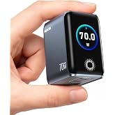 MOKiN 70W USB C Charger with Smart Display, Mini 3-Port GaN Fast Charger