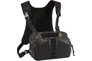 VOTAGOO GEAR Fishing Chest Pack, Fly Fishing Bag for Men and Women, Tackle and Fly Boxes Storage Pack, Hunting Binocular Pack