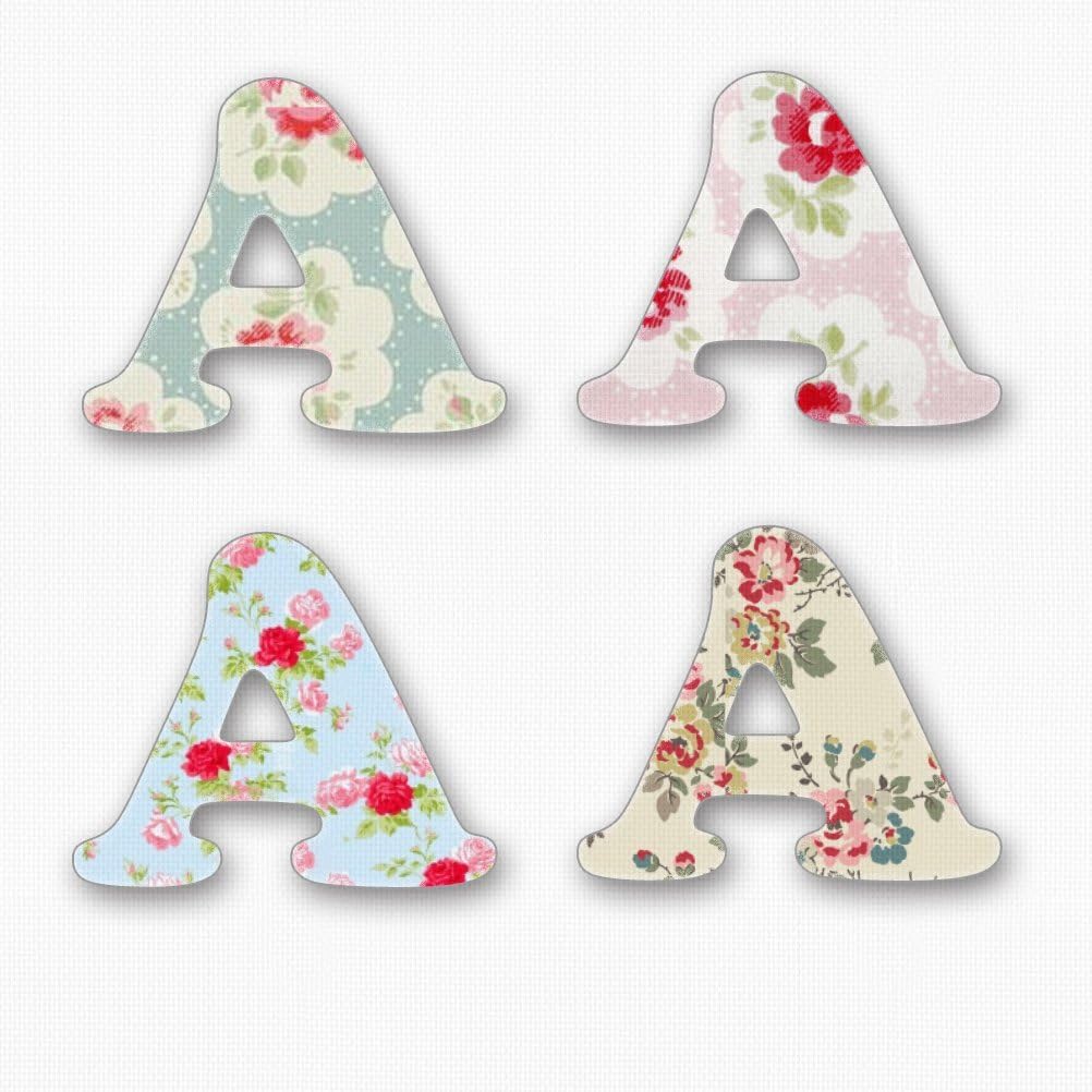 Decorated Wooden Girl Alphabet - Craft Letter A (£1.40 per individual letter) - Great for Personalising Walls Doors Toy Boxes