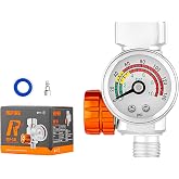 REFINE Air Pressure Regulator with Gauge 1/4" NPS for Paint Spray Guns | 0-145 PSI Airflow Control Valve for Pneumatic Tools with Quick Connect Adapter &amp; Teflon Tape