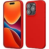kwmobile Case Compatible with iPhone 15 Pro Case - Slim Soft TPU Silicone Cover - Red