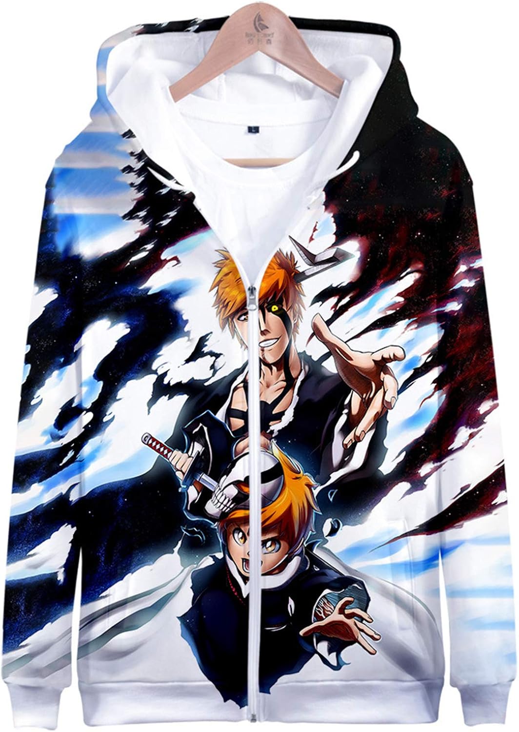 AQWD BleachSudaderas con Capucha 3D, Hoodies Casuales, Jerseys con