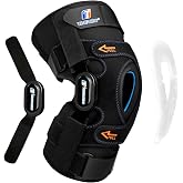 T TIMTAKBO Hinged Knee Brace for women Men with Metal Side Stabilizers(L) | Heavy Duty GEL Patella and Back Closure Wrap Around Knee Support for Meniscus Tear, ACL,MCL,Arthritis, Knee Pain Relief