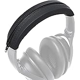 WC BandZ QC - Silicone Headband Cover for Bose QuietComfort 35, 35ii, 45, QC 2023 & More, Made by Wicked Cushions | Enhanced Style, and Sweat Protection | Black