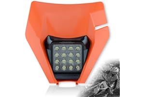 MCHMFG Dirt Bike Headlight,LED Enduro Pit Bike Light Kit Universal For Most Dirt Pit Bike Motorcycle EXC SXF Orange