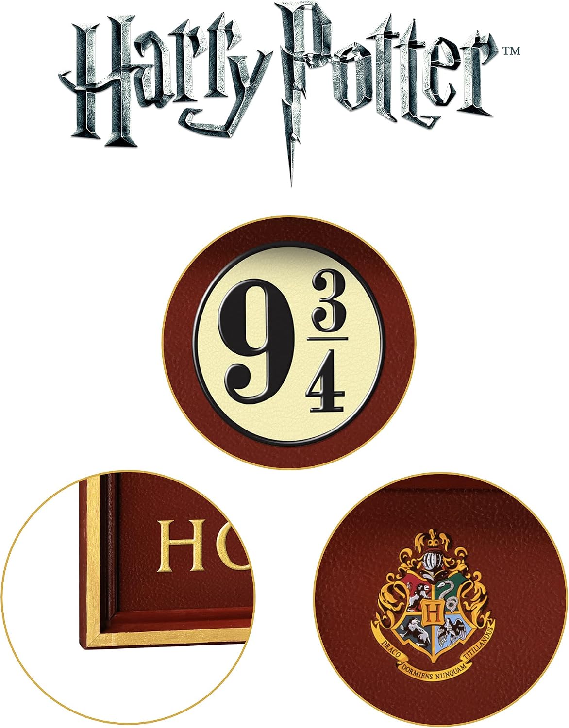 The Noble Collection Harry Potter Platform 9 3/4 Sign, 23in (58cm) Wooden Hogwarts Express Plaque - Image 5