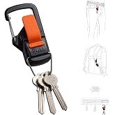 8TIMBER Fidlock Magnetic Quick Release Keychain Terra Clip - Effortless Carabiner Alternative for Stylish Key Management Anywhere with Quick and Easy Pull Tab, Carabiner and Attachment Clip in One