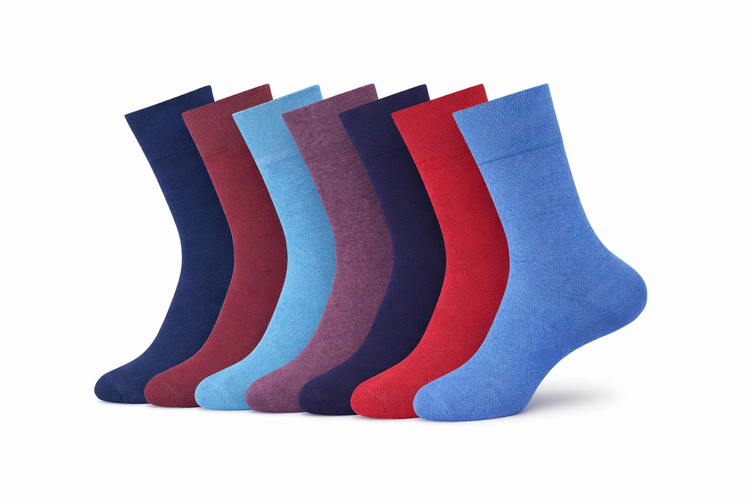 ITRAT Diabetic sock for Woman Non Elastic Wide Honey Comb Top Soft Cuff Ankle Wide Grip Odema Friendly Non Binding Circulatory For Swollen Feet legs Size 4-7 (Mix Colours, 6 Pairs)
