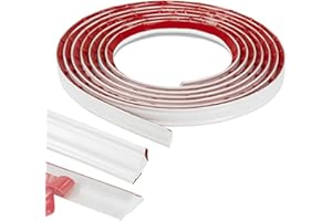 NeatiEase Flexible Trim Caulk Strip, Peel and Stick Trim for Molding, Tile Edge, Ceiling, Wall Corner, Baseboard, Floor(White)