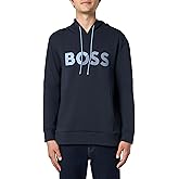 BOSS mens Shade Embossed Logo Hooded Sweatshirt