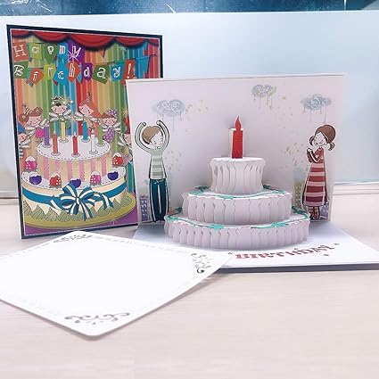 Amazon 誕生日カード 立体グリーティングカード フラワーポップアップカード お誕生日カード 子供向けお誕生日カード 母親向けお誕生日カード 父親向けお誕生日カード お友達向けお誕生日カード 3dグリーティングカード ポップアップカード お祝いカード